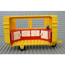 Fabuland, Vehicle Body, Caravan [Assembly] / Yellow