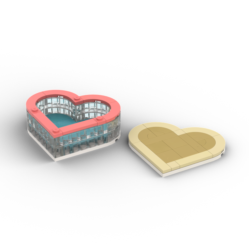 Lego Simple Heart Box (Large)