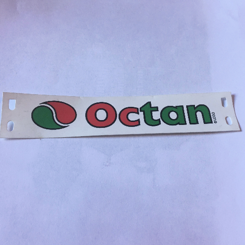 Lego Banner, 16 x 4 Rectangle, with Octan Logo and Text Print / White