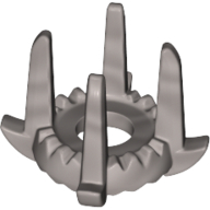 Lego Crown with 4 Tall Spikes / Flat Silver