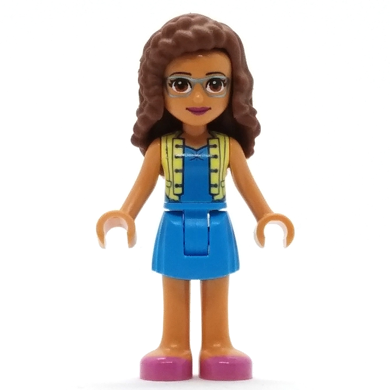 Lego Olivia - Bright Light Yellow Jacket, Dark Azure Skirt