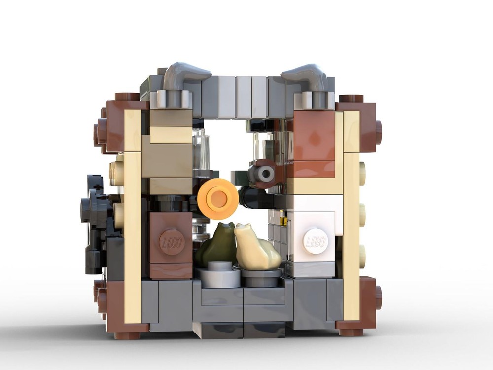 Lego Frog-Scale Sherlock Book Nook