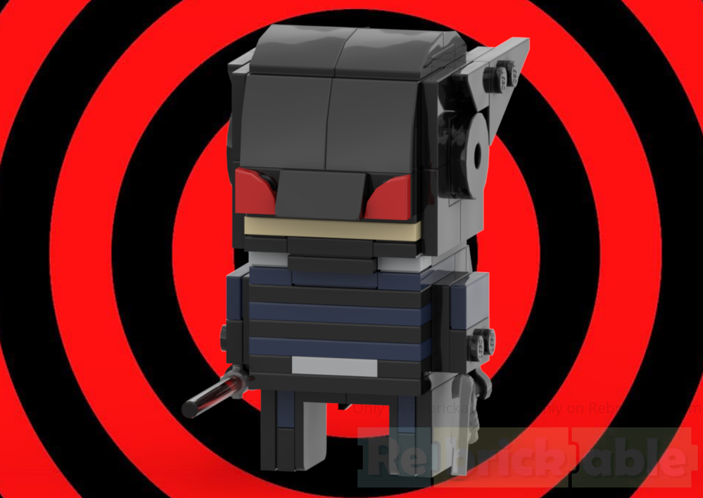 Lego Black Mask Crow BrickHead - Persona 5