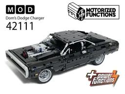 42111 Dom’s Dodge Charger RC MOD for Power Function Motors