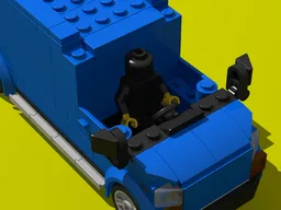 Blue Cargo Van