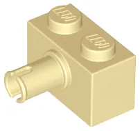 Brick Special 1 x 2 with Pin / Tan