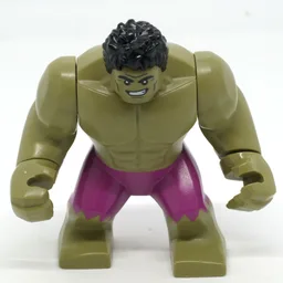 Hulk (Big Fig), Black Hair, Magenta Pants