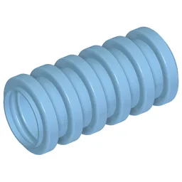 Hose, Ribbed 7mm D. 2L / 1.6cm / Medium Blue