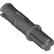 Technic Axle Pin 3L with Friction Ridges Lengthwise and 1L Axle / Dark Bluish Gray