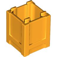 Lego Container Box 2 x 2 x 2 - Top Opening / Bright Light Orange