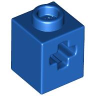 Lego Technic Brick 1 x 1 with Axle Hole / Blue