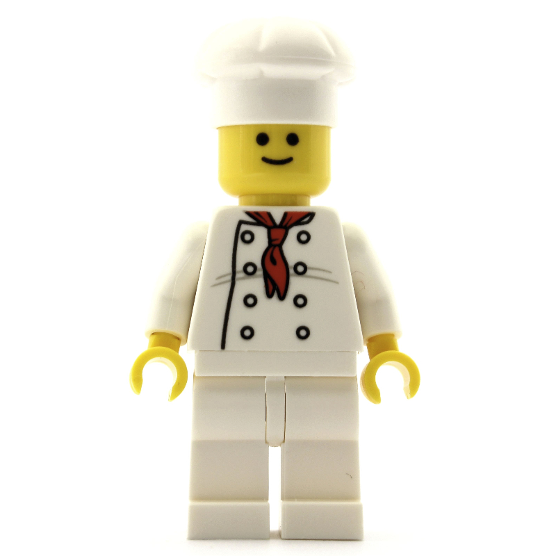 Lego Chef - White Torso, White Legs, White Hat