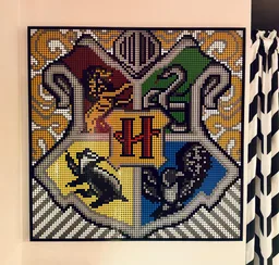 Customized Hogwarts Crest Mosaic