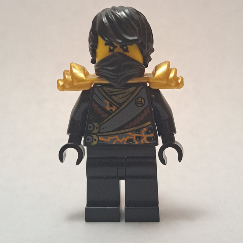 Lego Cole in Techno Robe Outfit, Katana Holder (Rebooted)