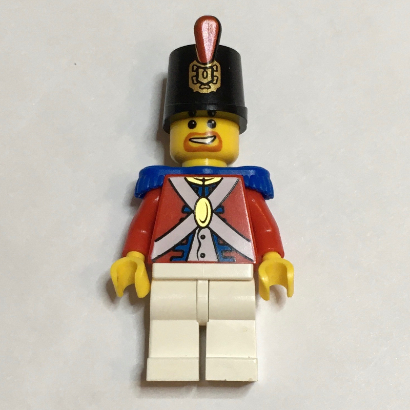 Lego Soldier (Imperial Soldier II) - Printed Shako, Brown Beard