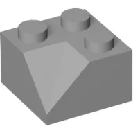 Brick Sloped 45° 2 x 2 Double Concave / Light Bluish Gray