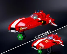 Stitch's red police cruiser
