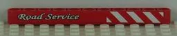 Technic, Liftarm Thick 1 x 11 with Danger Stripes and 'Road Service' Model Right Pattern (Sticker) - Set 8109