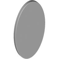 Lego Shield Ovoid with Grip [Plain] / Light Bluish Gray