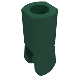 Bar Holder with Hole and Bar Handle / Dark Green
