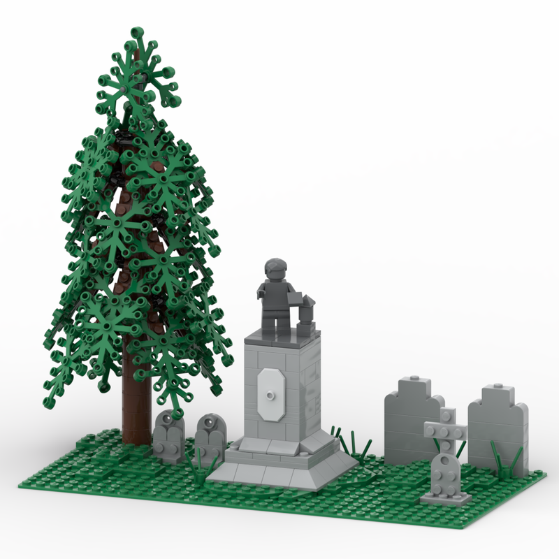 Lego Charles Evans Cemetery - Part 4 Charles Evans Statue