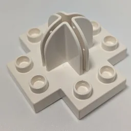 Duplo Plate 4 x 4 with 2 x 2 x 2 Dome Top and Cross Cut Slots / Green