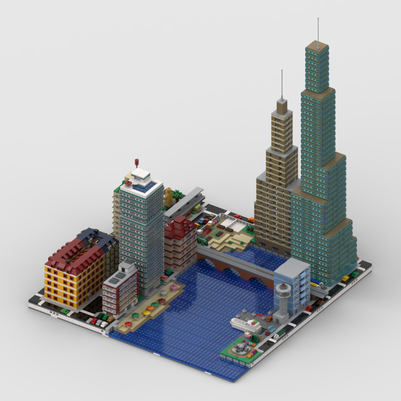 Lego Micropolis Collection 2: 16 nice fitting water related modules