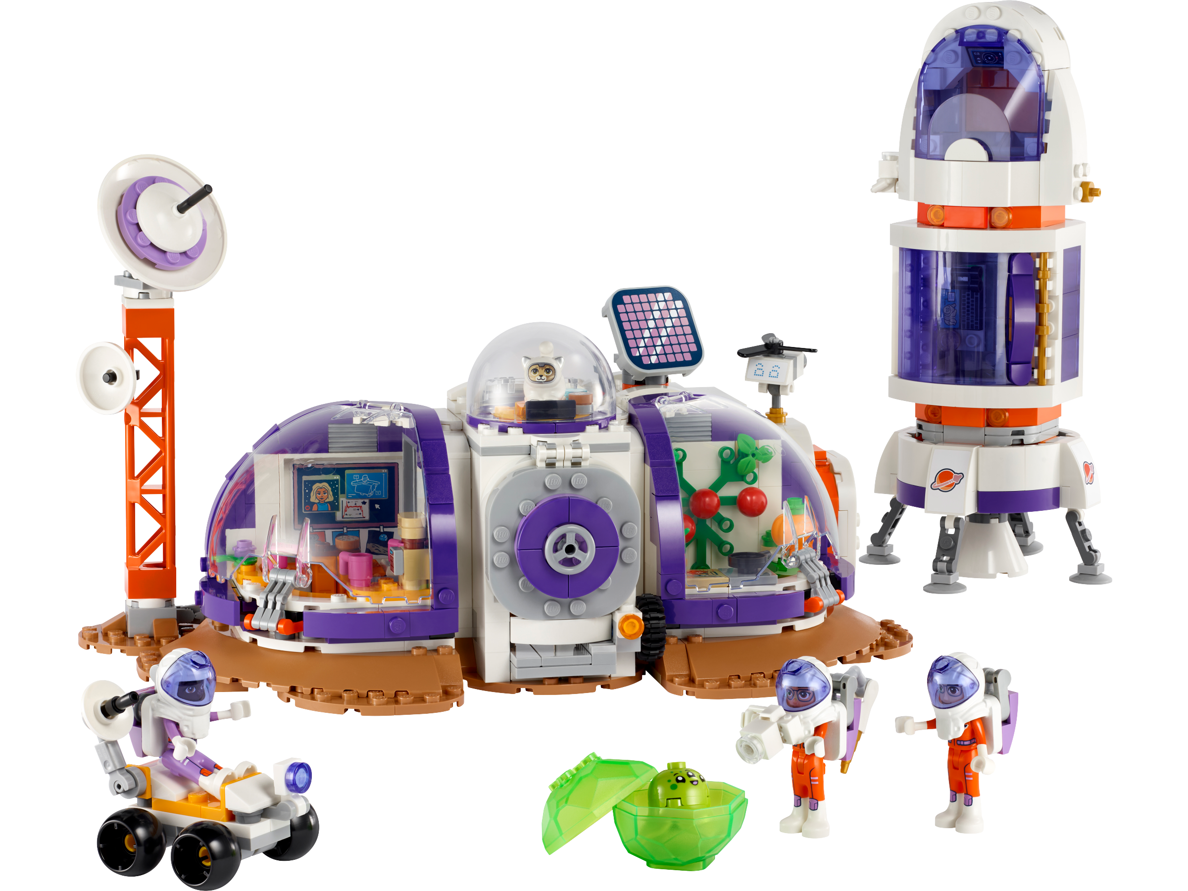 Lego Mars Space Base and Rocket