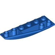 Lego Brick Wedged, Curved Inverted 6 x 2 Left / Blue