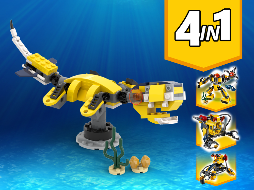Lego 31090 Sea Monster Alternative Build