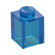 Brick 1 x 1 / Trans-Dark Blue