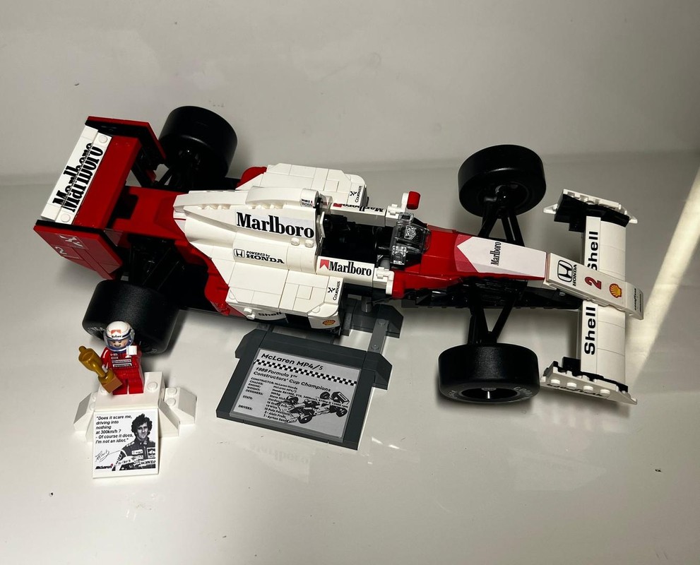 Lego F1 1989 McLaren Honda MP4/5 & Alain Prost (Set10330 + 132 parts)