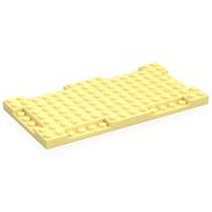 Lego Plate Special 8 x 16 x 2/3 with Six Recessed Edges / Bright Light Yellow