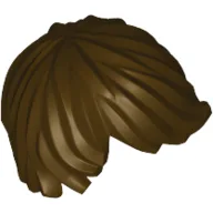 Hair Tousled with Side Part / Dark Brown