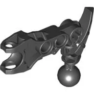 Large Figure Skeletal, Limb, Angular with Ball Joint and Ball Socket (Av-Matoran) / Black