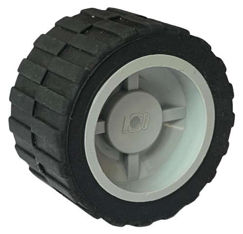 Lego Wheel 18mm D. x 14mm with Black Tire 24 x 14 Shallow Tread (30285 / 30648)