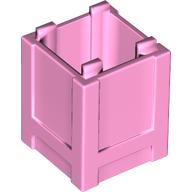Lego Container Box 2 x 2 x 2 - Top Opening / Bright Pink