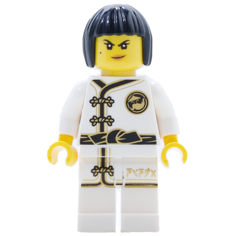 Lego Nya in White Training Gi with Bob Cut Hair