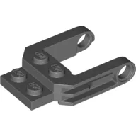Wheel Fork with 2 x 2 Plate / Dark Bluish Gray