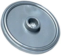 Shield Round with Stud and Raised Rim [Plain]