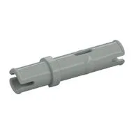 Technic Pin Long without Friction Ridges - Single Slot / Light Gray