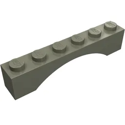 Brick Arch 1 x 6 / Dark Gray