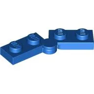 Hinge Plate 1 x 4 Swivel Top / Base - Hollow Clip [Complete Assembly] / Blue