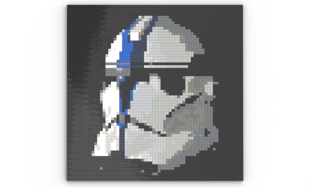 Lego P2 clone 501st grunt mosaic