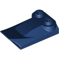 Lego Brick Wedged, Curved 2 x 3 x 2/3 Two Studs, Wing End / Dark Blue