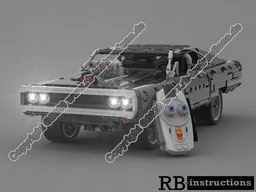 Dodge Charger as RC-Version with light and Power Functions or SBrick (42111)