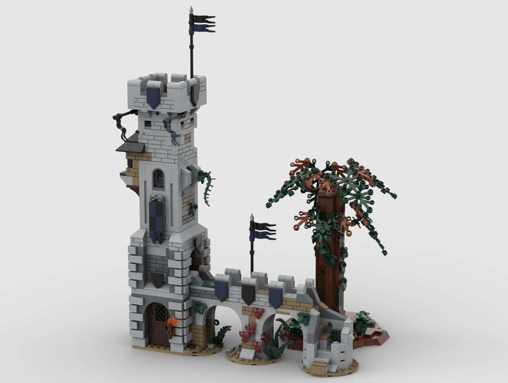 Lego Black Falcon Watchtower - Classic Medieval Outpost