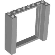Door Frame Double 2 x 8 x 6 / Light Bluish Gray