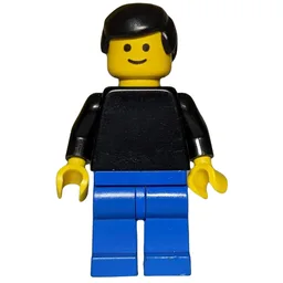 Man - Black Torso, Blue Pants, Black hair