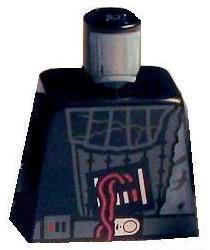 Lego Torso SW Darth Vader Damaged Pattern